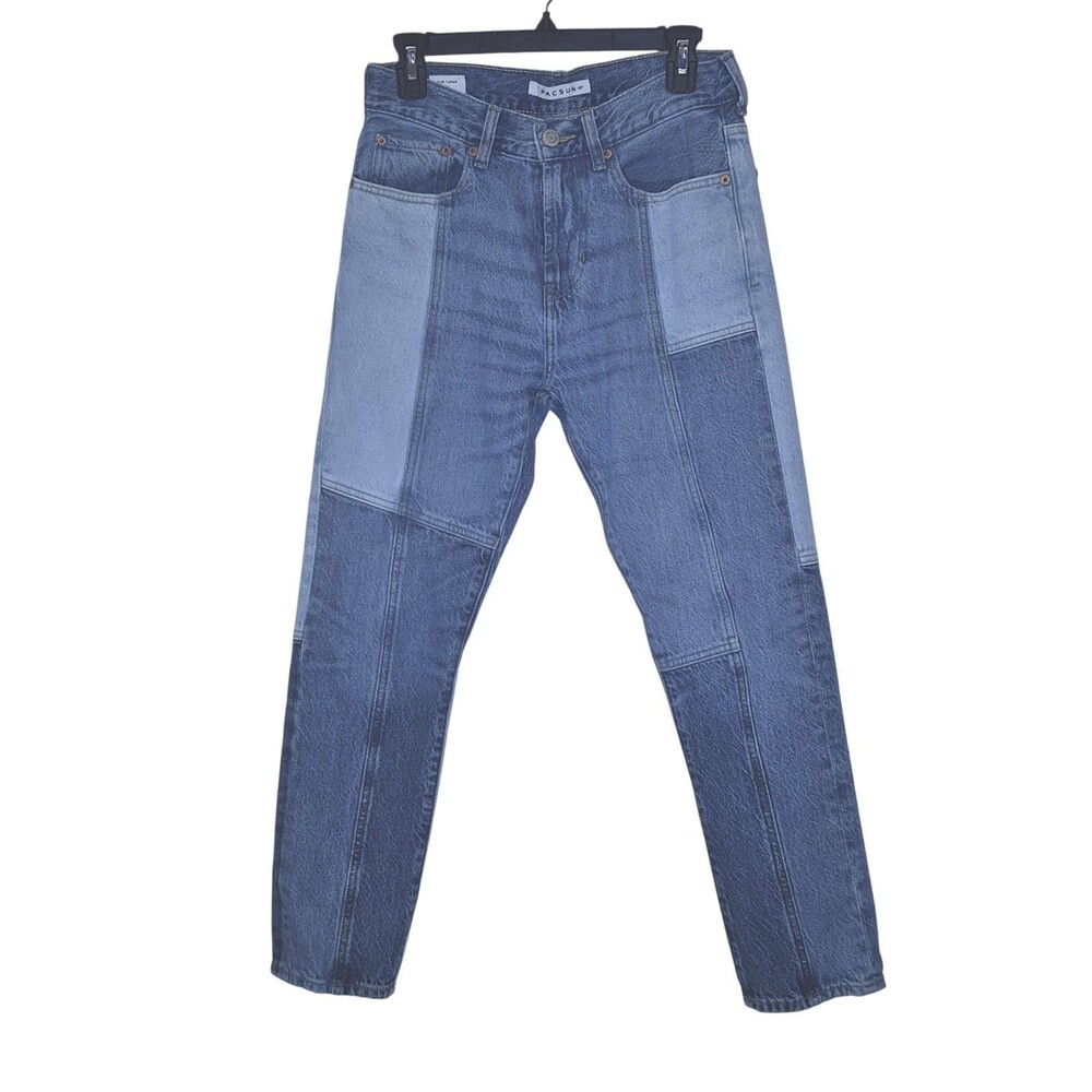 Pacsun Jeans Mens 29x30 Eco Indigo Slim Taper Patchwork